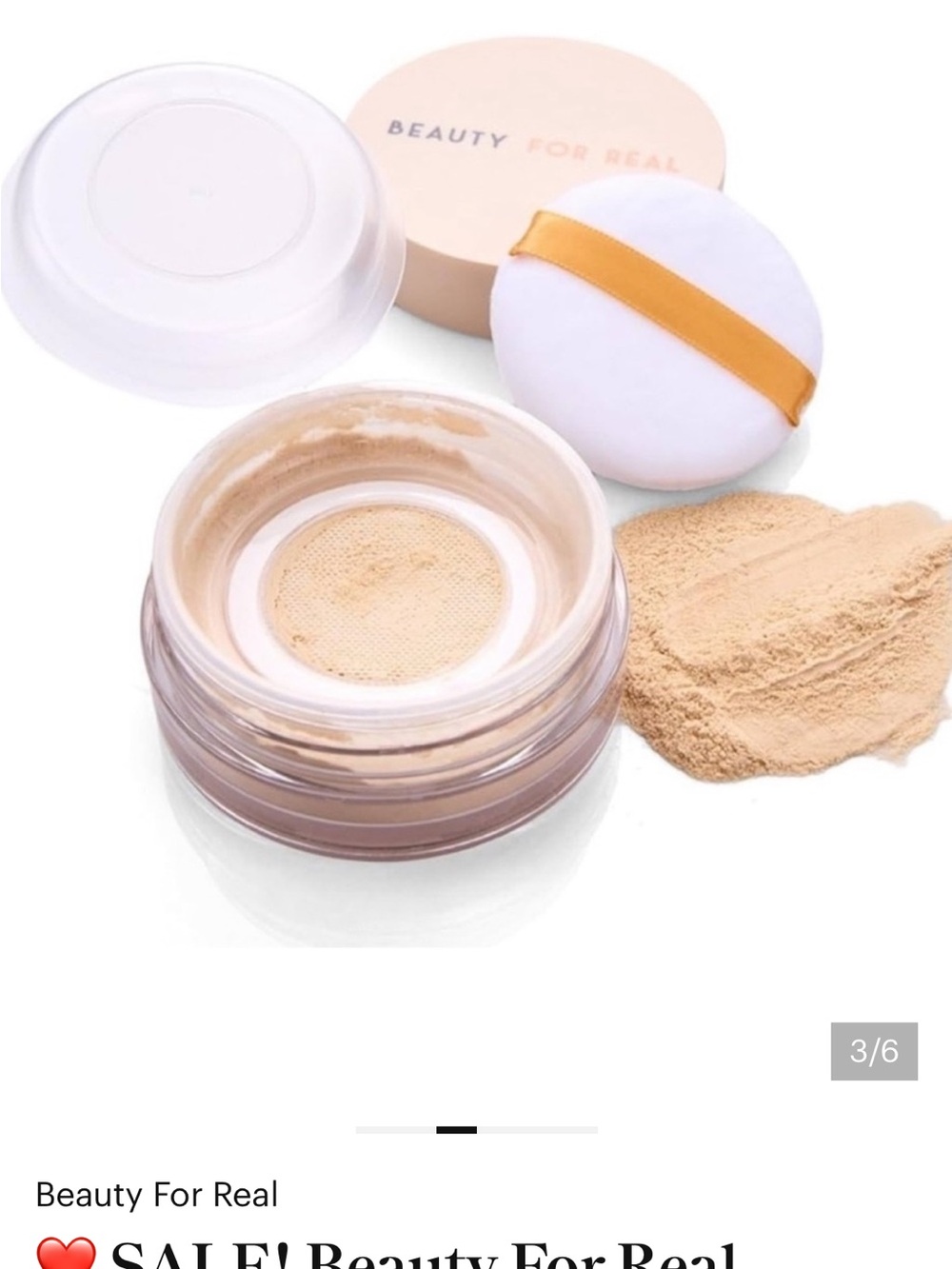 Beauty For Real - Hydra Set Translucent Brightening Powder - Picture 2 of 3